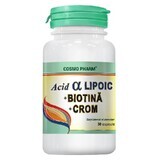 Alfa Liponzuur met Biotine en Chroom, 30 capsules, Cosmopharm