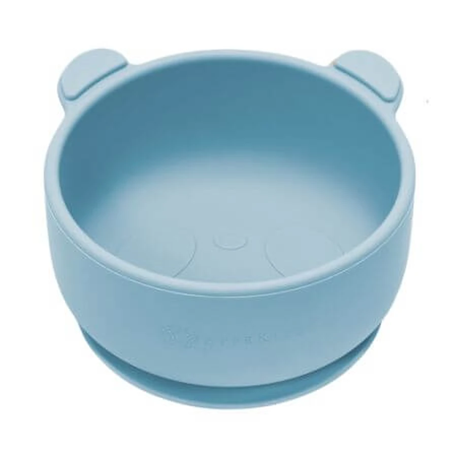 Siliconen kom met zuignap De Kleine Beer, 6 maanden+, Aqua Blauw, Appekids