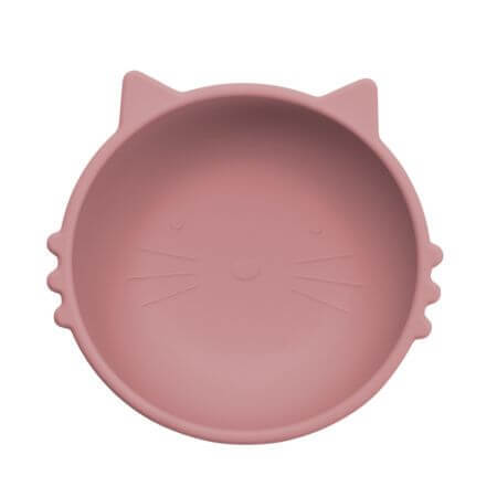 Silikonschale Kitty I, 6 Monate+, Old Rose, Appekids