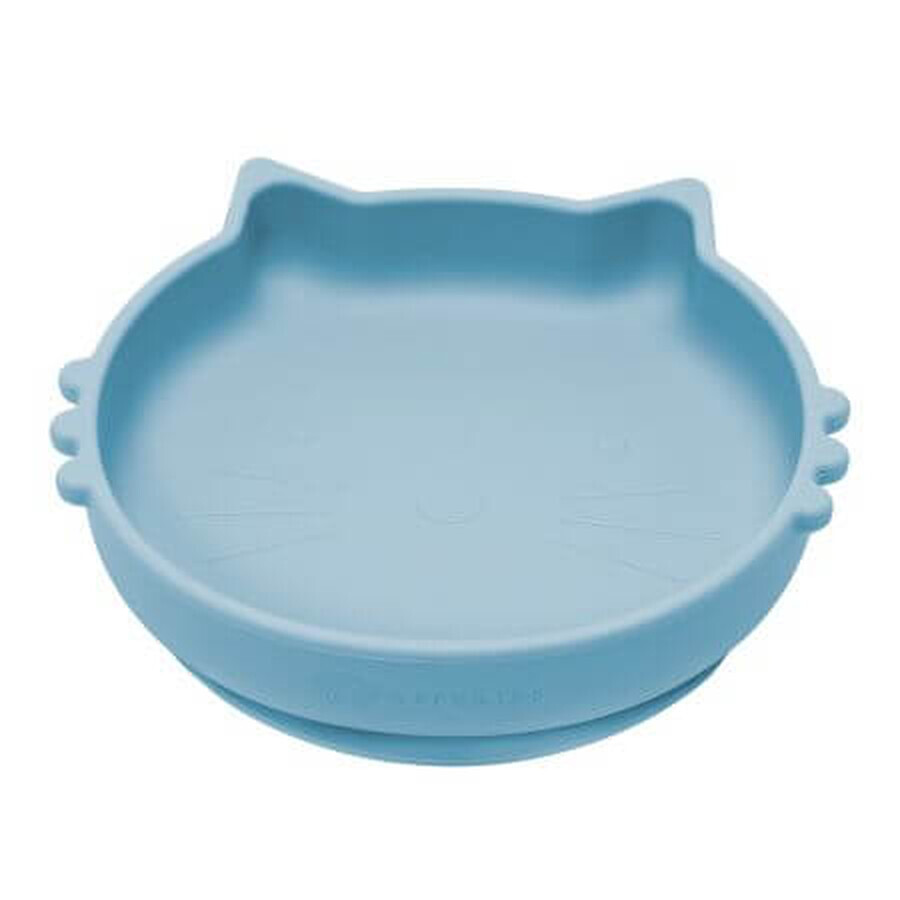 Bol en silicone Kitty II, 6 mois et +, Aqua Blue, Appekids