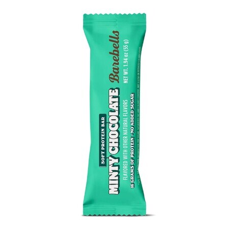 Barebells Soft Protein Bar Minty Chocolate, barretta proteica al gusto di cioccolato alla menta, 55 g, GNC