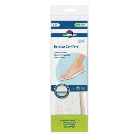 Pansements en mousse de confort, taille 22-46, 1 paire, Master Aid