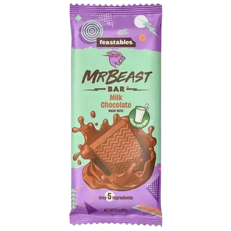 Milchschokolade Mr Beast, 60 g, Feastables