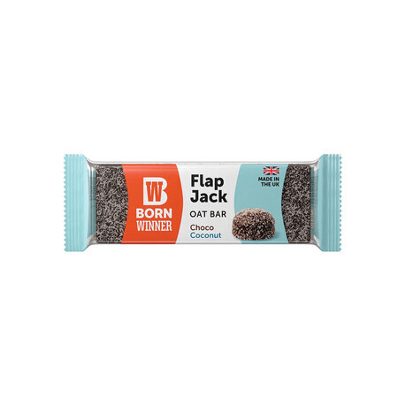 Barretta Flap Jack al cioccolato e cocco, 100 g, Born Winner