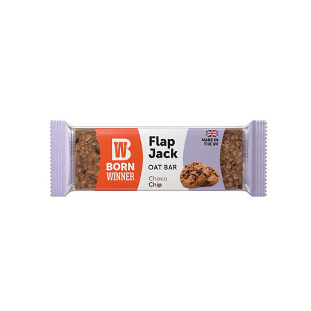 Flap Jack Chocolate Chip Haferflocken Chocolate Chip Riegel, 90 g, Born Winner