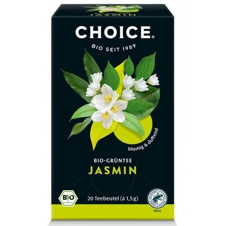 Jasmin Choice biologische groene thee, 20 tassen, Yogi Tea