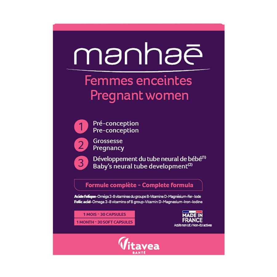 Zwangere vrouwen, 30 capsules mij, Manhae