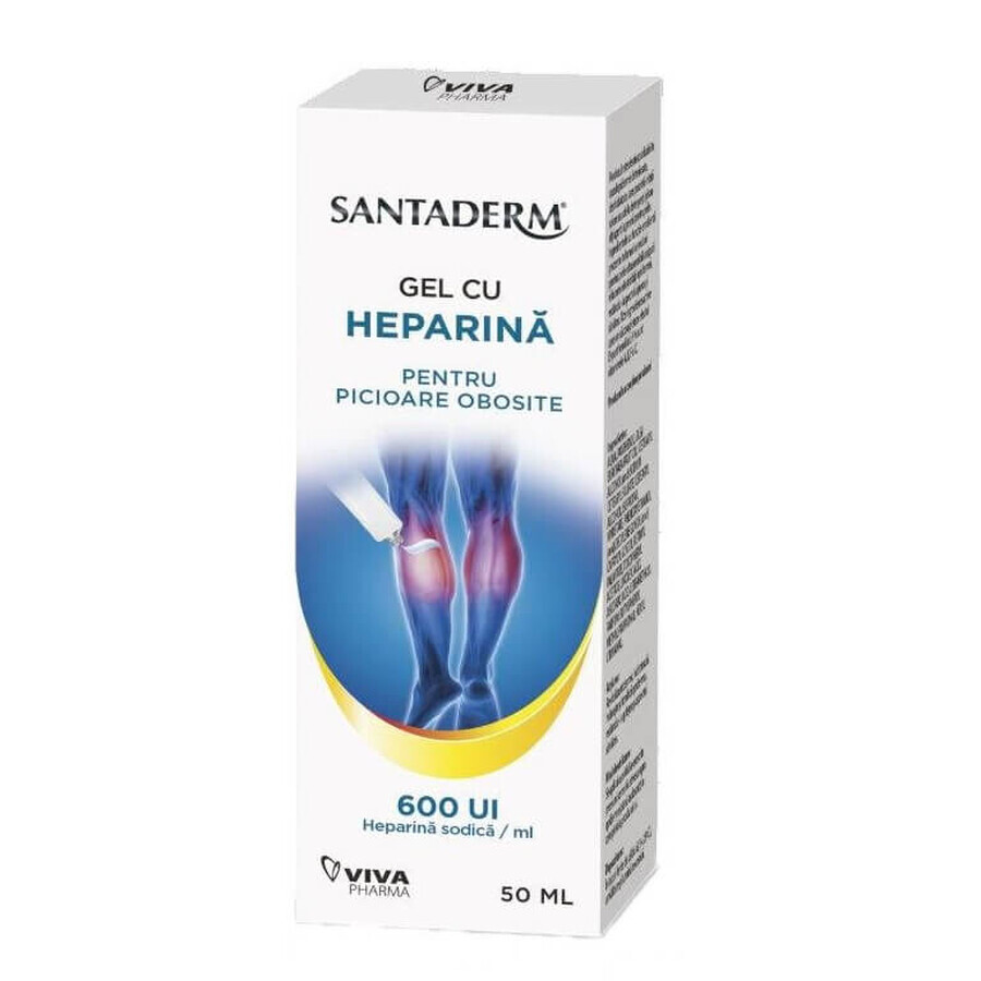 Santaderm Heparine Gel 600 IE, 50 ml, Viva Pharma