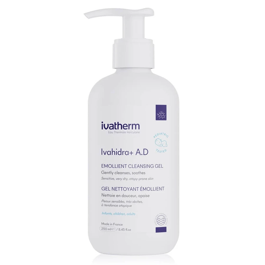 Ivatherm Ivahidra+ A.D Beruhigendes und linderndes Waschgel mit beruhigender Wirkung, 250 ml