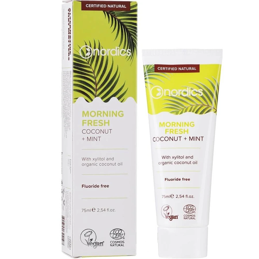 Tandpasta met kokos en munt Morning Fresh, 75 ml, Nordics