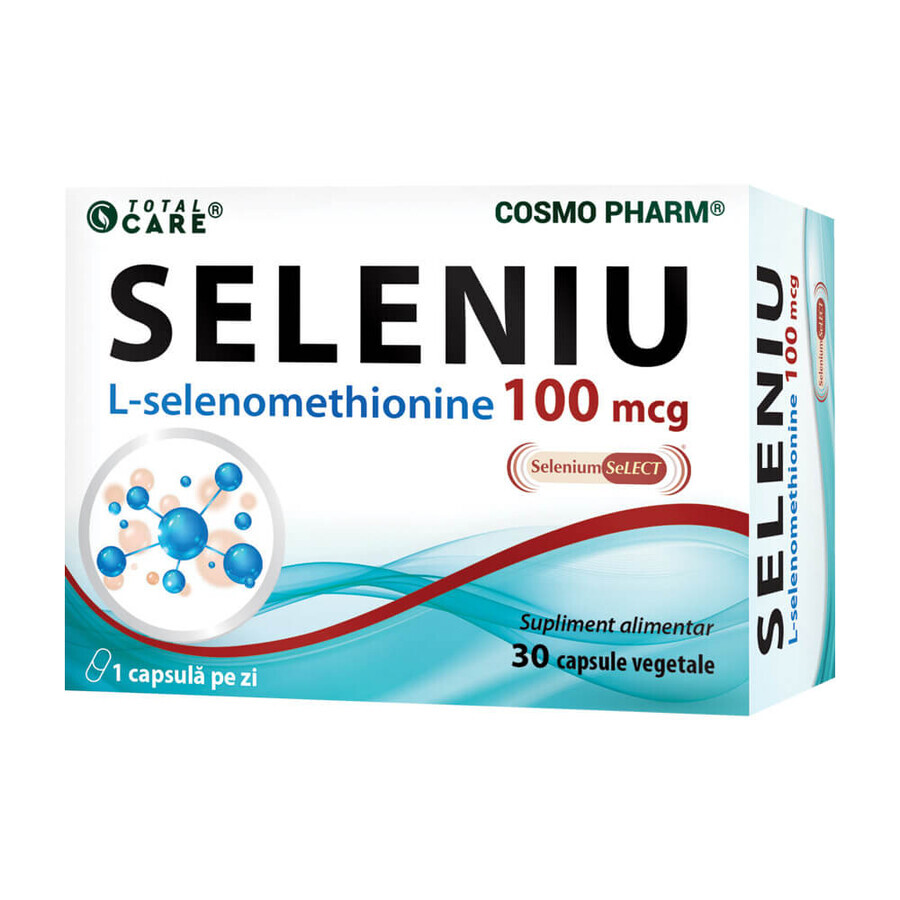 Seleniu, 100mcg, 30 capsule, Cosmopharm