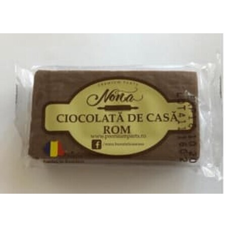 Chocolateria Nona Huisgemaakte chocoladereep met rum, 60 g