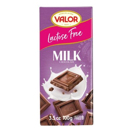Lactosevrije melkchocolade, 100 g, Valor