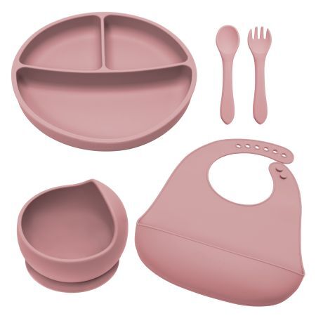 Set de dérivation classique en silicone, 6 mois+, Old Rose, Appekids