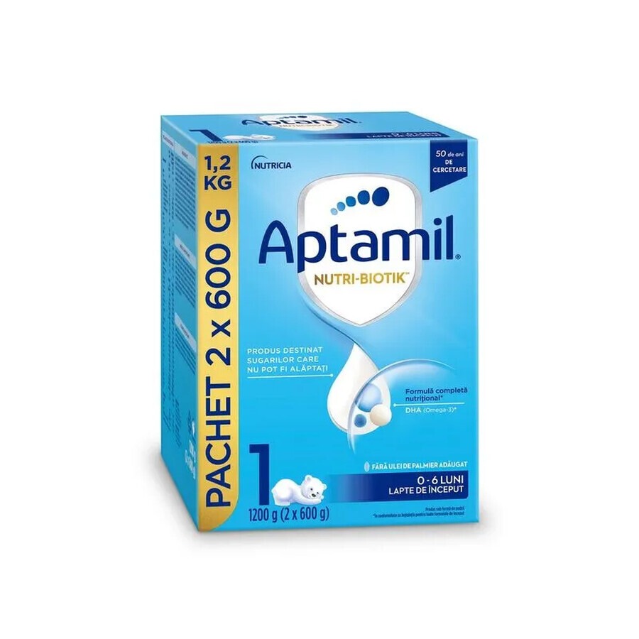 Aptamil Nutri-Biotik 1, 0-6 mesi, 1200 g, Nutricia