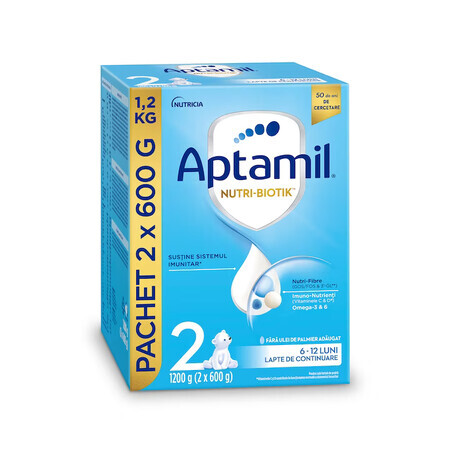 Aptamil NUTRI-BIOTIK 2 formule, 1200 g, 6-12 mois, Nutricia