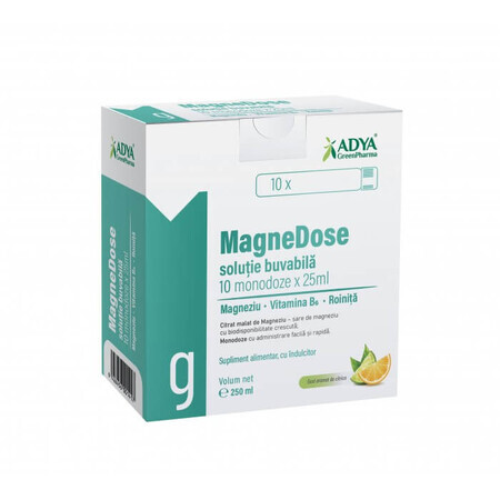 MagneDose solution orale 10 unidoses x 25ml - Adya