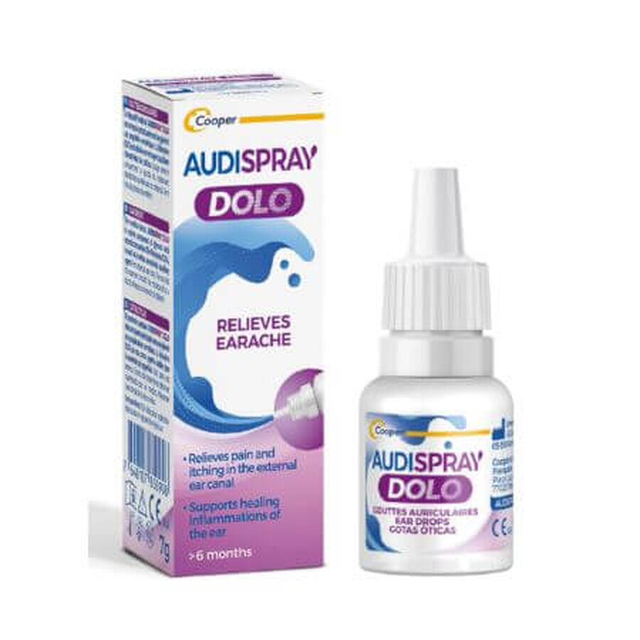 Audispray Dolo gouttes auriculaires, 7g, Cooper