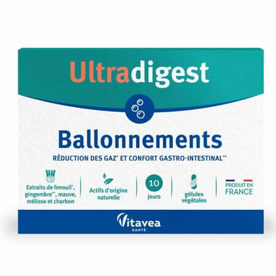 Ballonnements Ultradigest, 30 capsule, Vitavea Sante