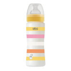 WB PP fles met siliconenspeen met snelle doorstroming Meisjes, 4 maanden+, Geel, 330 ml, Chicco