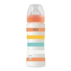 WB PP bottle with fast flow silicone teat Unisex, 4 months+, Orange, 330 ml, Chicco