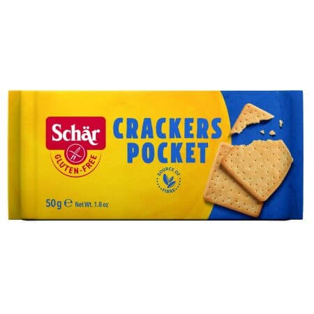 Crakers Poket gluten-free biscuits, 50 g, Dr. Schar