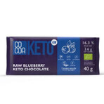 Ciocolata Bio cu afine Keto, 40 g, Cocoa