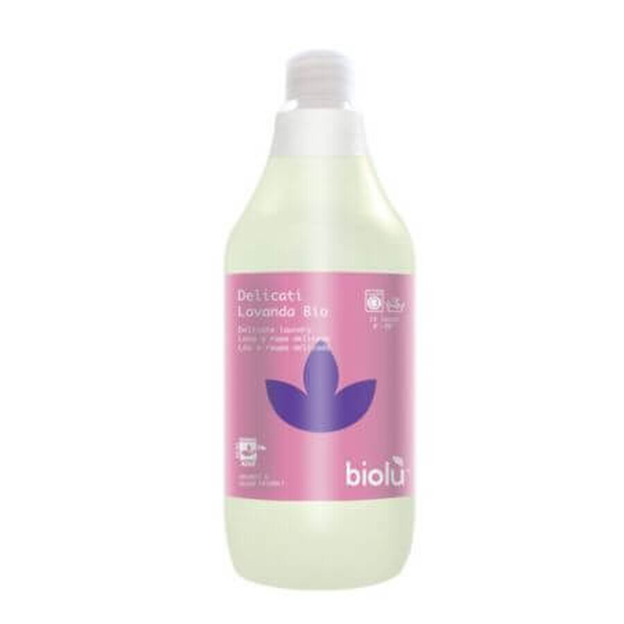 Biologisch vloeibaar wasmiddel voor fijne was, Lavendel, 1000 ml, Biolu