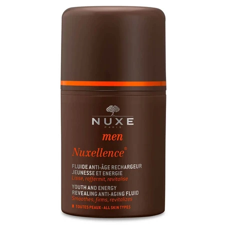 Energizing anti-wrinkle fluid for all skin types Nuxellence Men, 50 ml, Nuxe