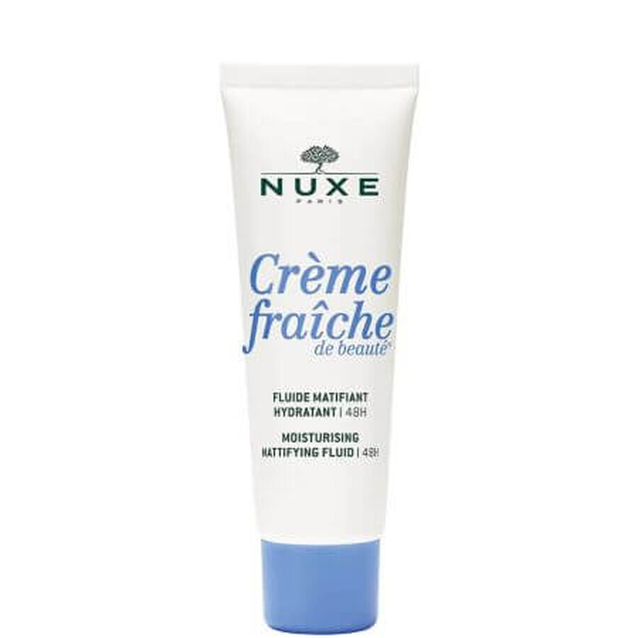 Hydraterende fluid 48H met matterend effect Creme Fraiche de Beaute, 50 ml, Nuxe