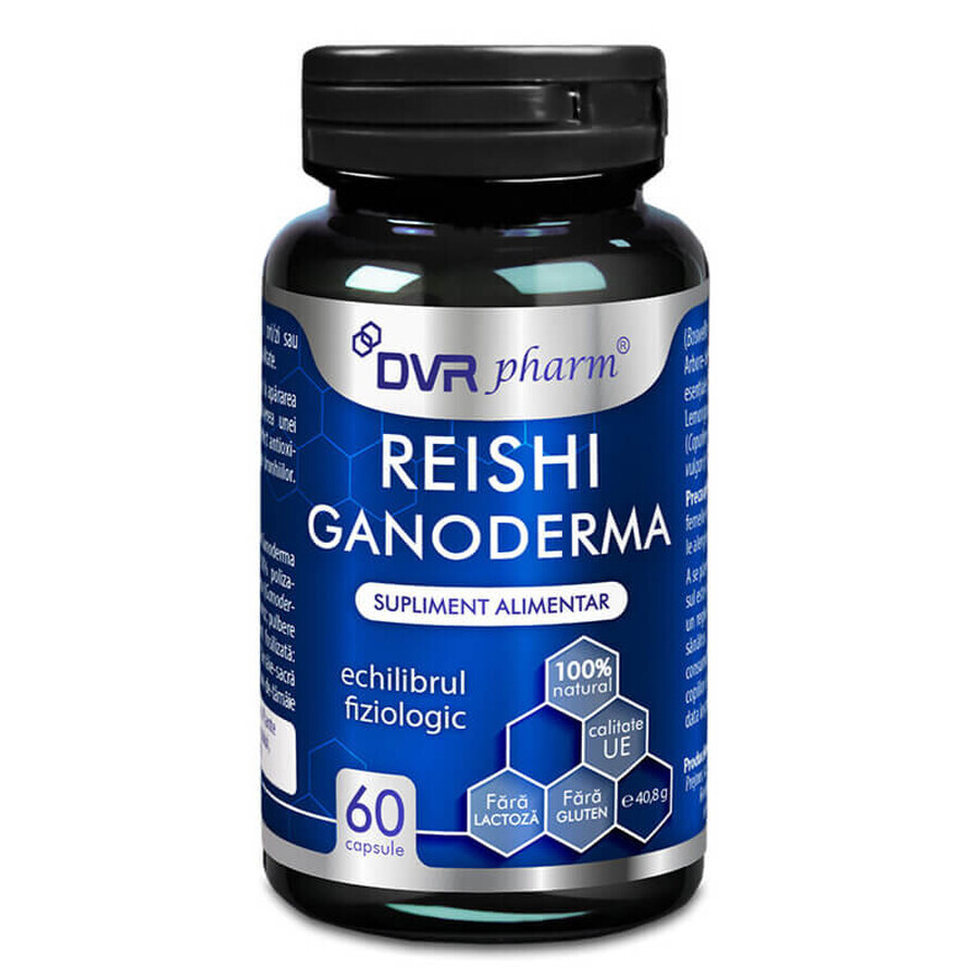 Ganoderma Reishi Triterpense Estandarizado, 60 cápsulas, DVR Pharm