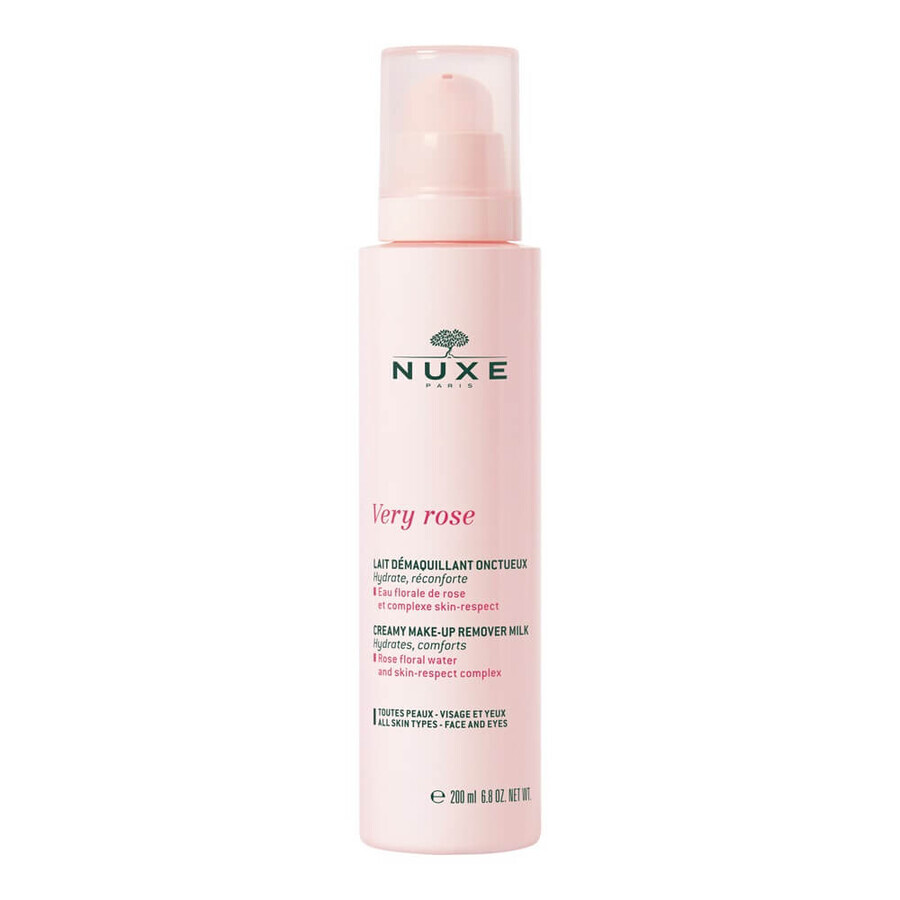 Latte detergente per tutti i tipi di pelle Very Rose, 200 ml, Nuxe