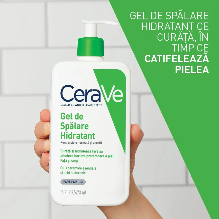 Hydraterende Wash voor de normale, droge huid, 236 ml, CeraVe