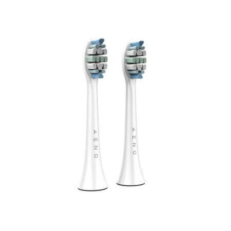 Spare electric toothbrush, White, 2 pieces, Aeno