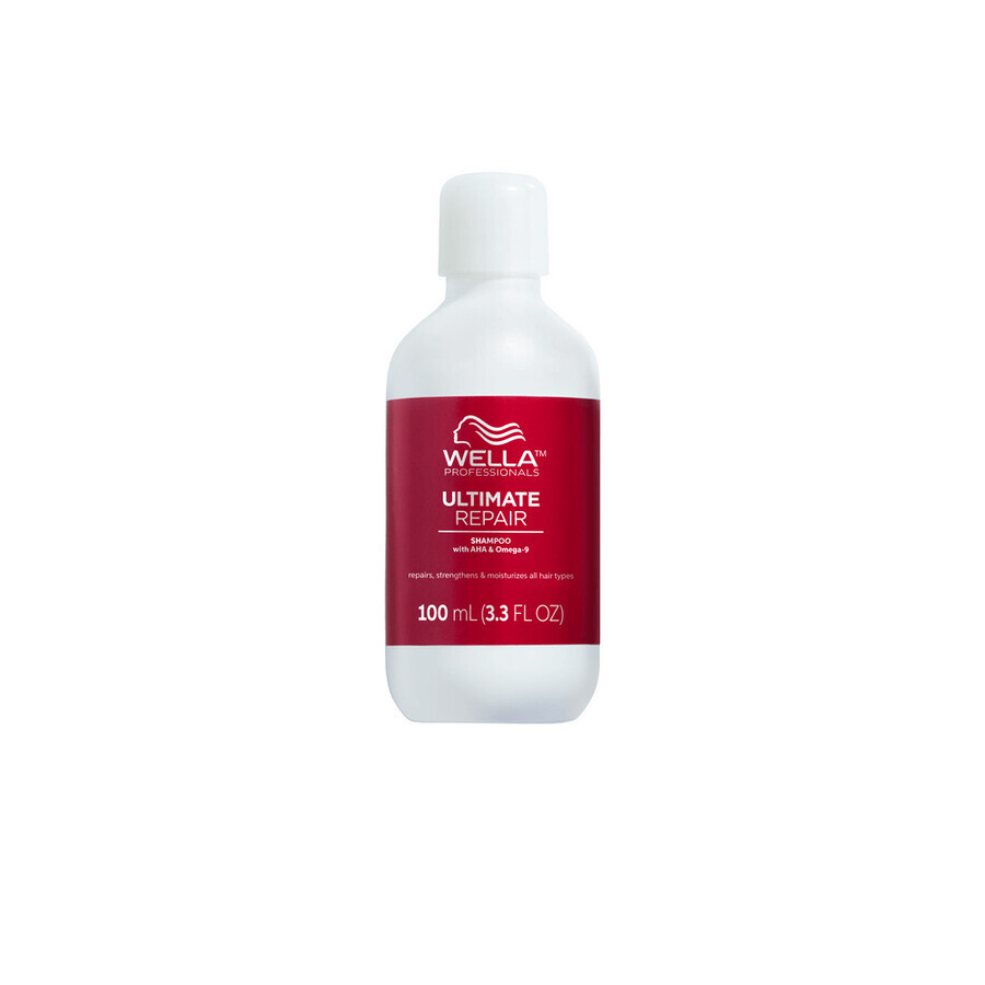 Sampon cu AHA si Omega 9 pentru par deteriorat Ultimate Repair, 100ml, Wella Professionals