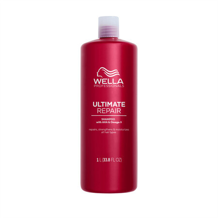 Shampoo met AHA en Omega 9 voor beschadigd haar Ultimate Repair, 1 liter, Wella Professionals