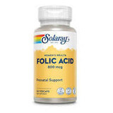 Foliumzuur 800 mcg Solaray, 30 capsules, Secom