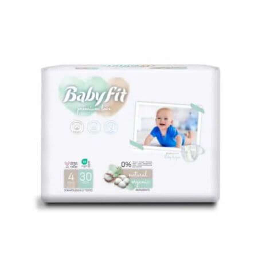 Bio Maxi diapers, No. 4, 7-18 kg, 30 pieces, Babyfit