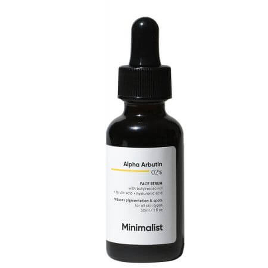 Pigmentvlekken serum met 2% Alpha Arbutin, 30 ml, Minimalist