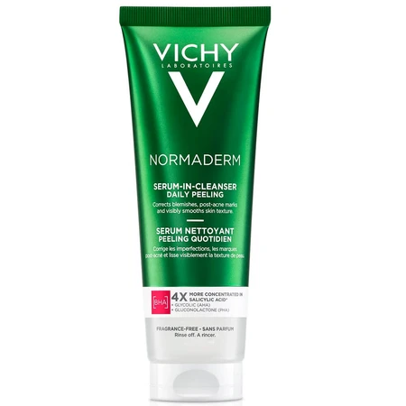 Normaderm Exfoliating Cleansing Serum for Oily Skin, 125ml, Vichy