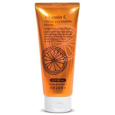 Spuma de curatare cu Vitamin C Fresh Cleansing Foam, 180 ml, Orjena