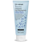 Oh-Refresh Soda e Acido Ialuronico, schiuma detergente profonda e delicata, 180 ml, Orjena