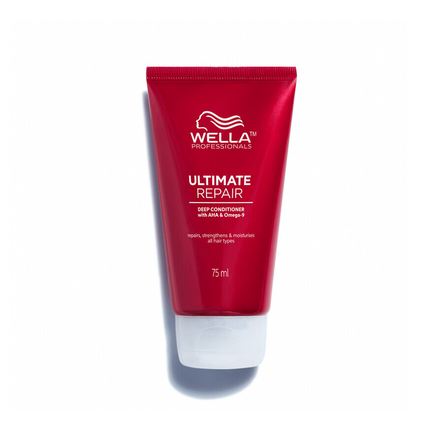 Ultimate Repair Conditioner with AHA and Omega 9 for Damaged Hair, 75ml, Wella Professionals