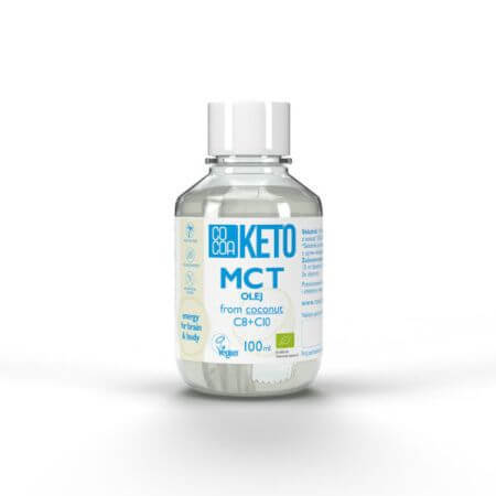 Olio di cocco Bio MCT Keto, 100 ml, Cacao