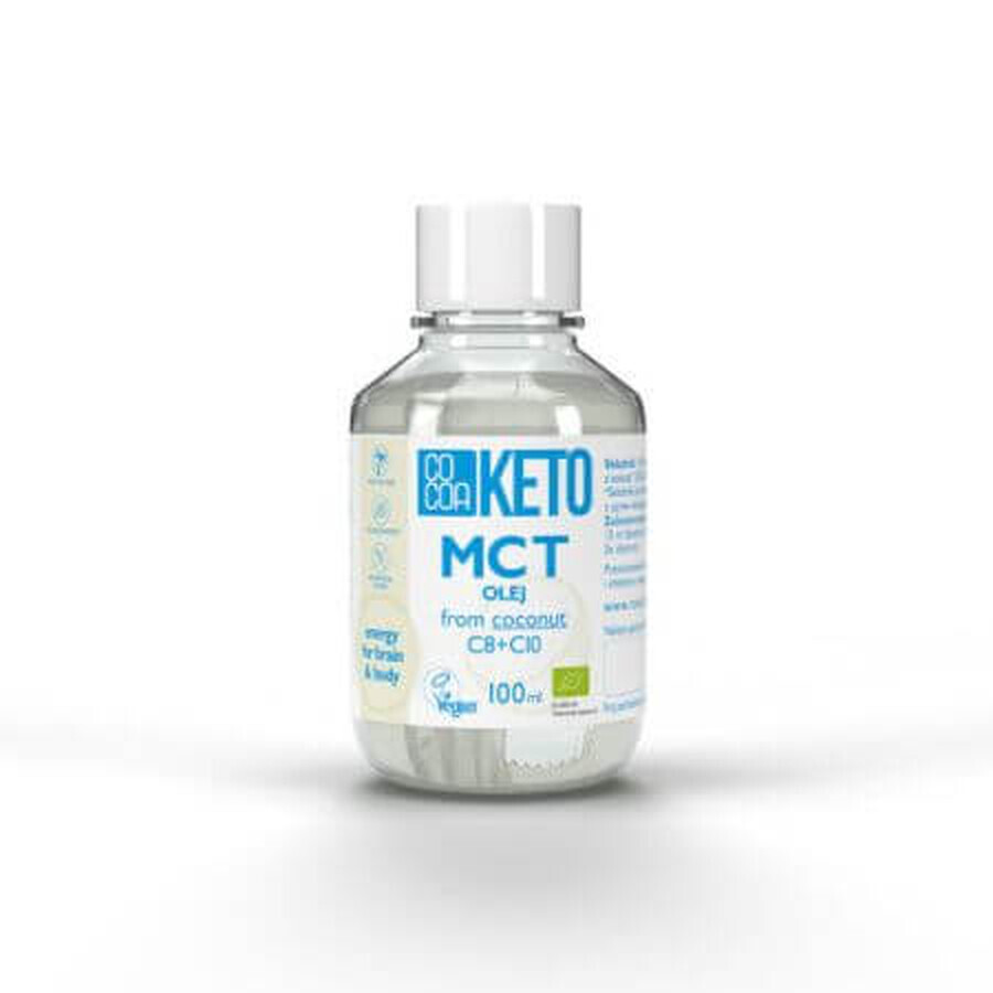 Kokosnussöl Bio MCT Keto, 100 ml, Kakao