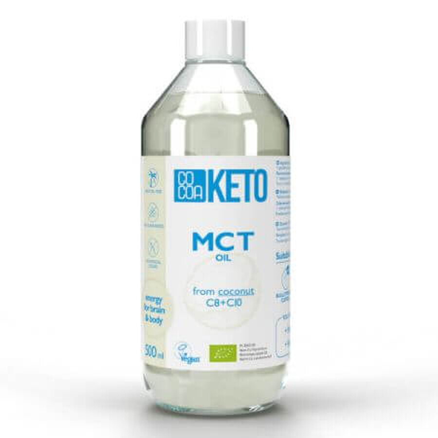 Kokosolie Bio MCT Keto, 500 ml, Cacao