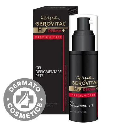 Gerovital H3 Derma+ Premium Care Gel despigmentante para manchas, 30 ml