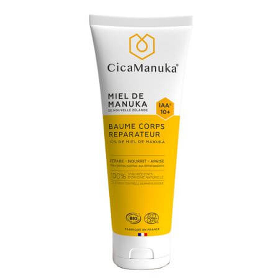 Balsam de corp reparator cu 10% miere de Manuka IAA10+, ecologica, 200 ml, CicaManuka