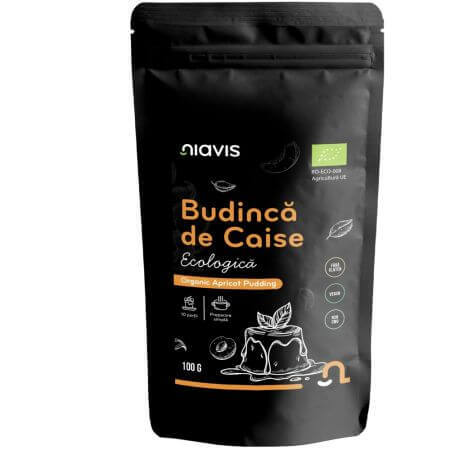 Biologische glutenvrije abrikozenpudding, 100 g, Niavis