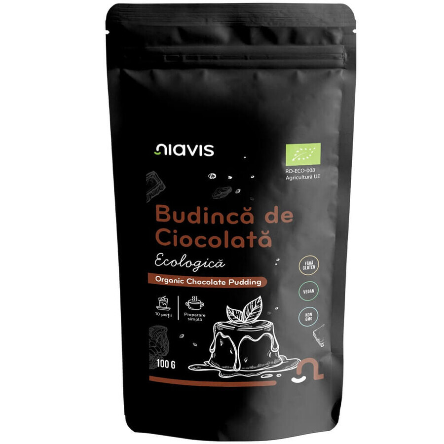 Biologische glutenvrije chocoladepudding, 100 g, Niavis